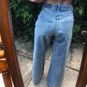 Distressed and baggy carmar jeans